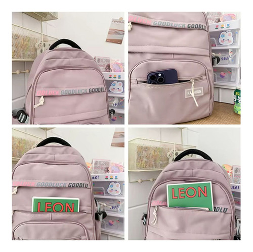 Mochila Espaçosa Grande 25l Moderna Tendencia Sofisticada Cor Vinho Desenho Do Tecido Liso