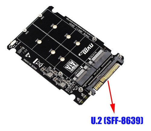 Adaptador M.2 Ssd A U.2 2en1 M.2 Nvme Y Sata-bus Ngff Ssd T