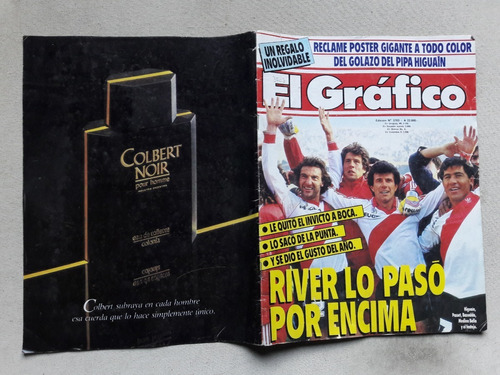 Revista El Gráfico Nº 3703 1990 Poster River Victoria A Boca