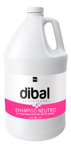  Shampoo Neutro Para Todo Tipo De Cabello De Dibal 3.5 L