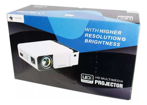 Projetor Tucano T5 2500 Lumens 127/220V Espelha Telefone Cor Branco 127/220v