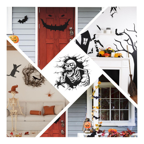 Calcomanía De Calavera De Halloween
