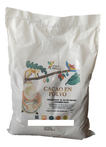 Cacao En Polvo Premium Contenido 24% Mant - g a $50