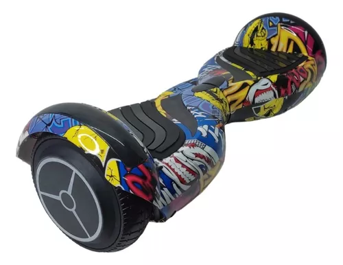 Hoverboard Skate Élétrico Bluetooth Com Led Alça Curta 6,5