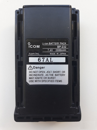 Bateria Icom Ic-f14 F24 F15 F25 Ic-a14 Bp232 Bp-232