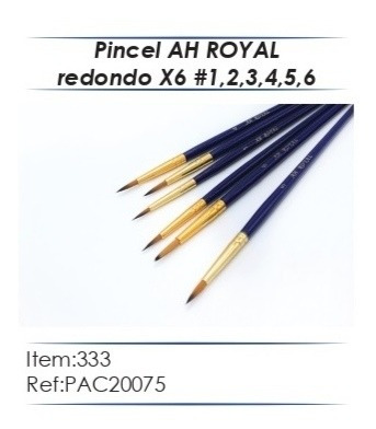 Imagen 6 de 9 de Pinceles Ah Royal X Estuches