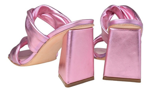 Imagen 8 de 8 de Zuecos Sandalias Urbanas De Mujer De Cuero Belu - Ferraro