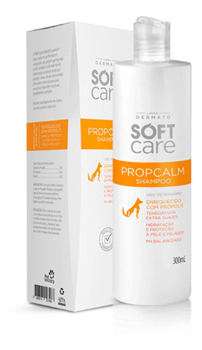 Shampoo Prop Calm Soft Care Linha Dermato Pet Society