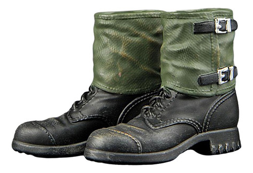 Botas De Combate De Soldado Modelo De Zapatos Con Leggings