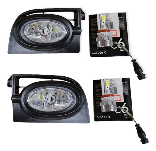 Imagen 2 de 7 de Kit Faros Aux Honda Civic 2006 2007 2008 2009 Con Lamparas
