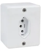 Comprar Tomada Simples 20a Sistema X Caixa Sobrepor Externa Ilumi