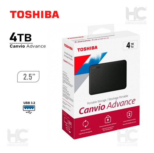 Disco Externo 4tb Toshiba Canvio Advance 3.2 