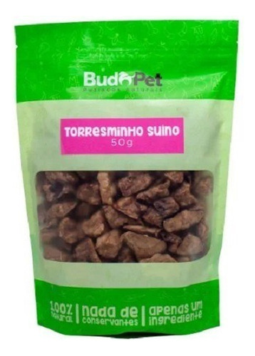 Petisco Natural P/ Cães Gatos Budopet Torresminho Suíno 50g