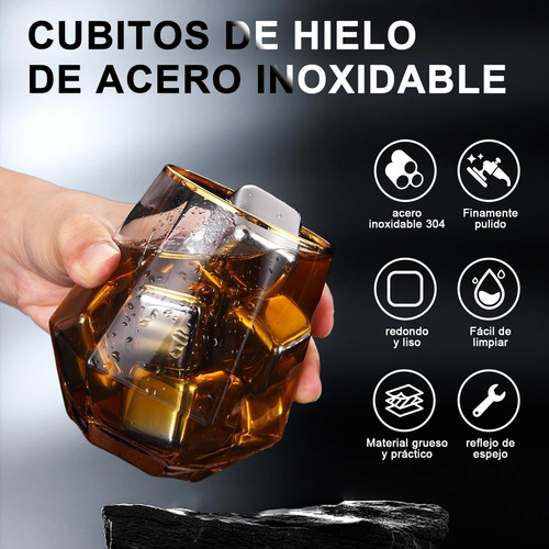 14 Cubos De Gelo Reutilizáveis De Aço Inoxidável 304,