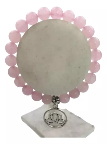 Pulsera de Cuarzo Rosa (chakra corazón)