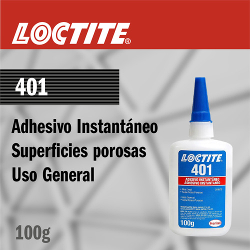 Loctite 401 Adhesivo Instantáneo Pegamento 100gr