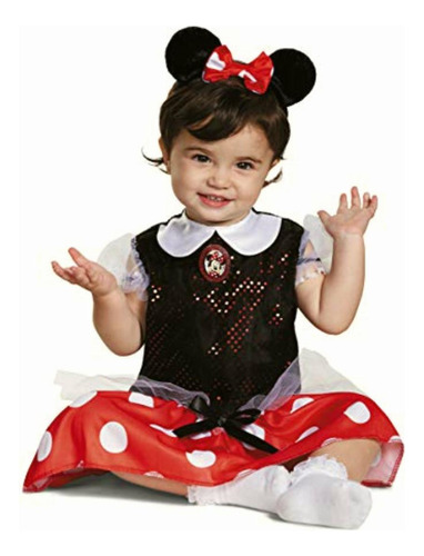 Disfraz Infantil De Minnie Mouse, Talla: 12-18 Meses