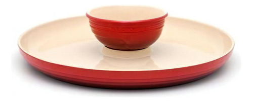 Prato Para Aperitivo Em Cerâmica Le Creuset Stoneware 34cm V