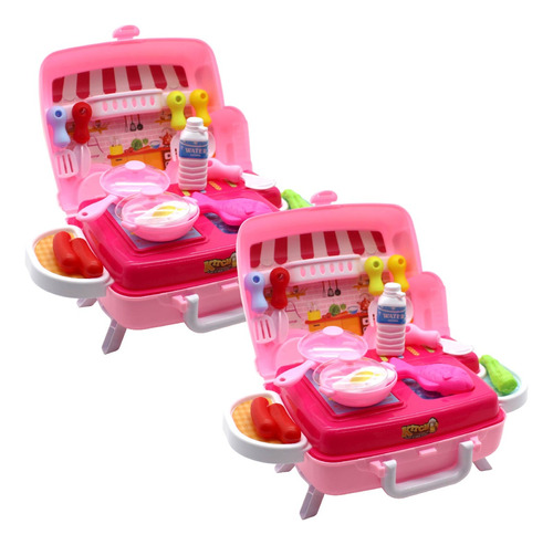 X2  Maletín Bus Cocina Para Niñas +3 Años