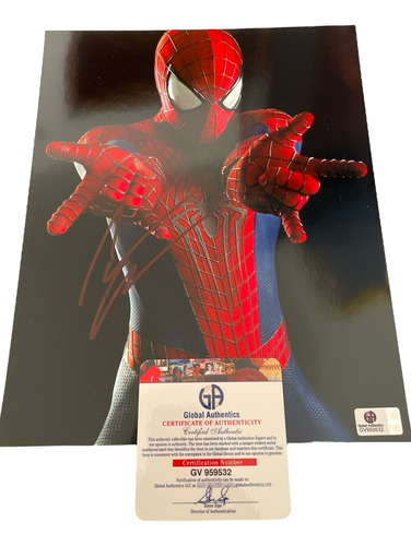 Autografo De Andrew Garfield Spiderman Foto Autografiada G.a (Usado)