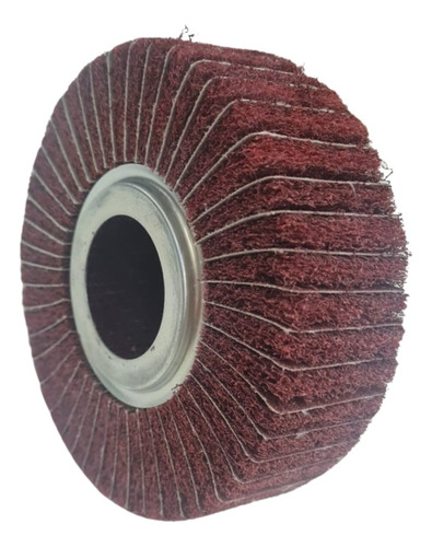 Roda Mista Combinada Pg 150x50 Lixa E Manta Abrasiva Grossa Quantidade De Cascalhos 60