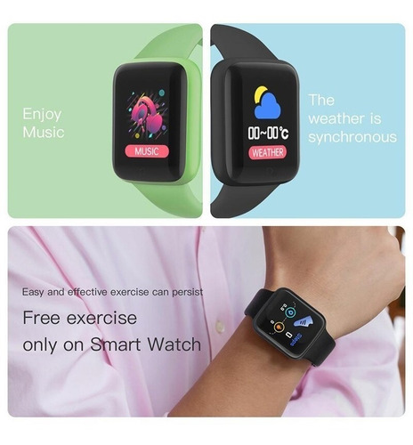 Imagen 9 de 10 de Smart Band Watch D20 Pro Reloj Bt Ritmo Cardiaco Oxímetro