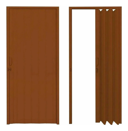 Puerta Plegable Pvc 80x210cm Color Marron I Nido