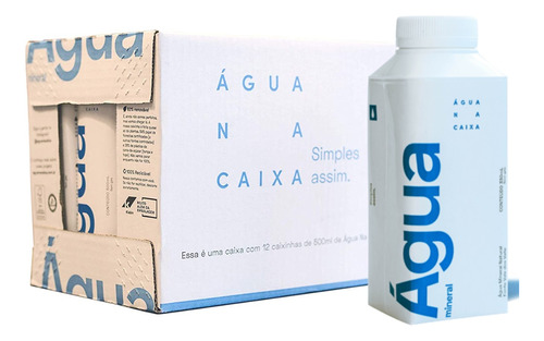 Agua Mineral Natural- Água Na Caixa 330ml Sem Gás- Pack 12un