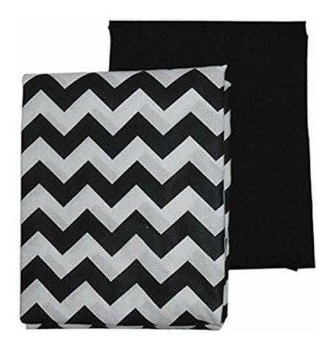 Ropa De Cama Baby Chevron Y Sólida Cuna Hojas