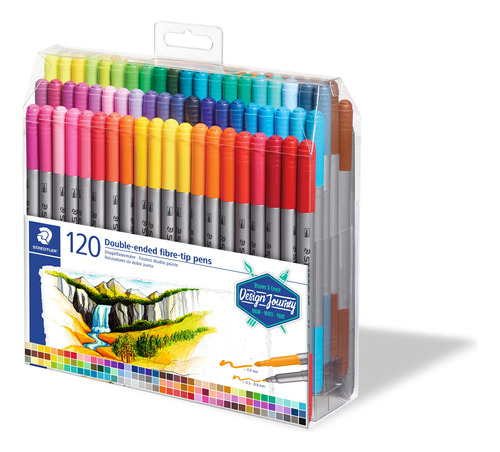 Staedtler Boligrafo Punta Fibra Doble Tinta Lavable Fina 120