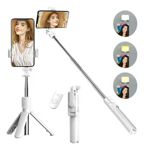 Palo Selfie Mando Con Control Remoto Y Trípode Bluetooth