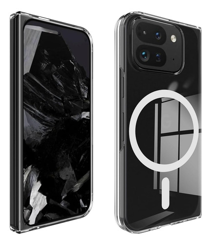 Funda De Teléfono Para Google Pixel 9 Pro Fold/pixel Fold 2 2024 Compatible Con Magsafe, Funda Rígida Para Pc A Prueba De Golpes Con Cobertura Total