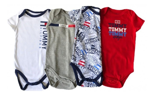 Set X4 Mamelucos Tommy Hilfiger Niño