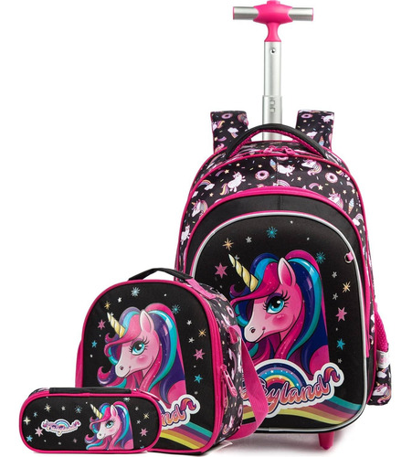 Mochila Unicorniio Set Completo Para Niñas Importado De Usa