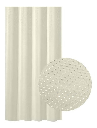 Imagen 2 de 10 de Cortina Baño Teflon Hotelera Impermeable Antihongo C/ganchos