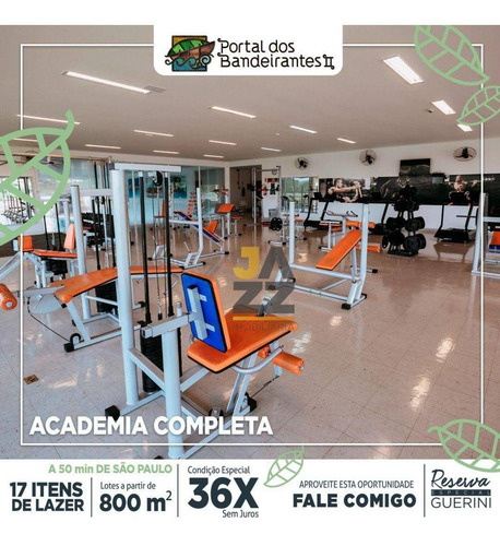 Imagem 25 de 28 de Terreno À Venda, 1462 M² Por R$ 950.683 - Portal Dos Bandeirantes - Ii - Porto Feliz/sp - Te3594
