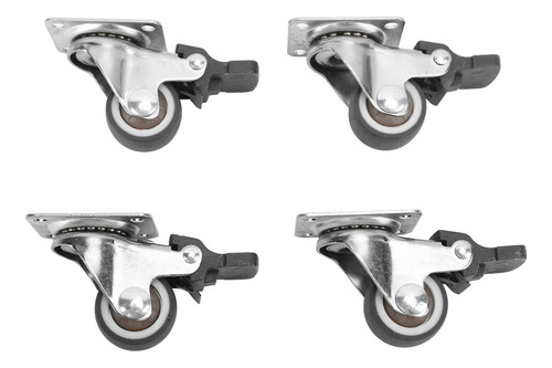 Ruedas Giratorias Pequeñas, 4 Piezas, Giratorias De Acero Y