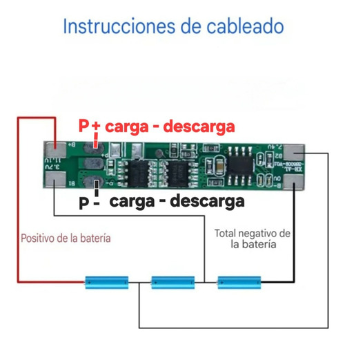 Modulo Cargador De Baterias 18650 Bms 3s 5a 12v 2 Pzas