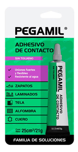 Adhesivo De Contacto Pegamil 21grs U R U 