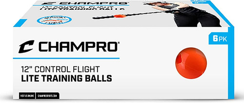 Pelotas Champro Lite Control Flight Softbol 12' Bateo 6pzs