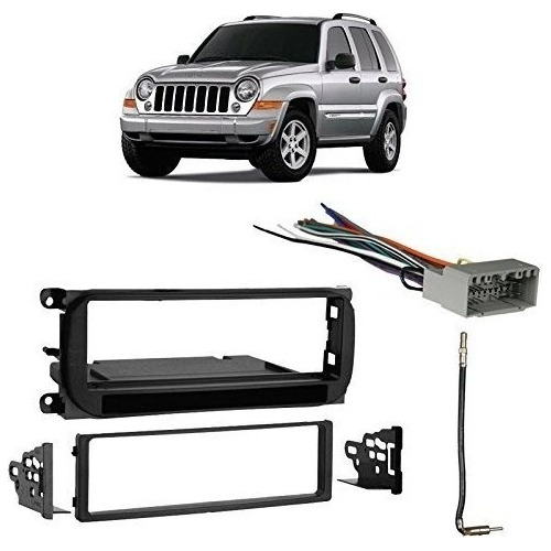 Se Adapta Jeep Liberty 2002-2007 Individual Din Estéreo Arné