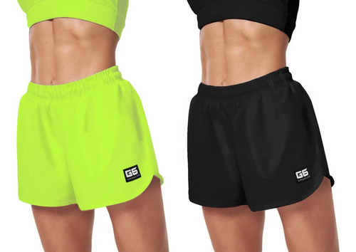 Pack X 2 Short Deportivo Mujer Running Atletismo Gimnasio G6