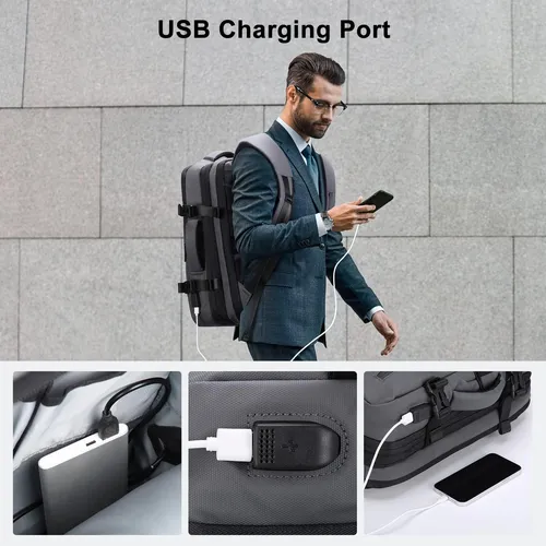 Homiee Mochila De Mano Bolsa De Viaje Extra Grande De 40 L,