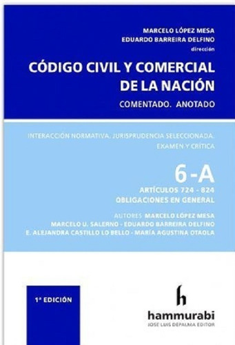 Código Civil Y Comercial 6a López Mesa