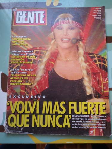 Revista Gente Gimenez Tinelli Darin Alfano Legran 1995 N1550