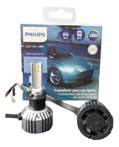 Philips Led H1 Ultinon Essential 200% + Luz 6500°k Lupas 