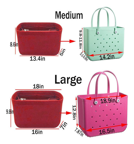 Organizador De Fieltro Para Bolsos, 34 Cm X 13 Cm X 22 Cm