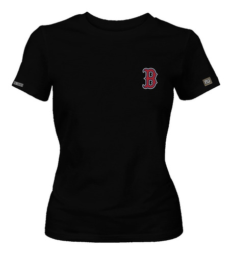 Camiseta Boston Red Sox Baseball Logo Equipo B Mujer Phd