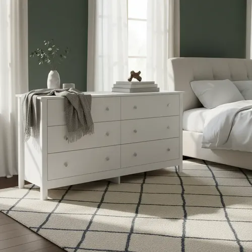 Cômoda Ditália 6 Gavetas Dm-221 Branco Br - foto 1