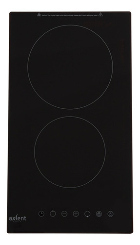 Parrilla De Inducción 2 Zonas Magnética 120v Axcent Annetta Color Negro
